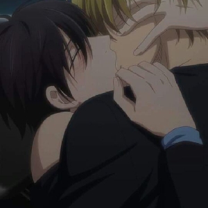 gay anime kiss hot