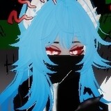 samurai wolf blue๛