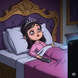 ขอบตาดำนอนดูซีรีส์