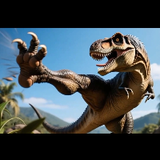 Kickboxing Dinosaur