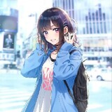Black Haired Anime Girl