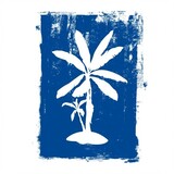 lanzonglvshubluepalm