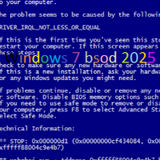 Windows 7 bsod 2025