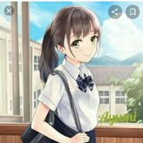 Cute anime moon girl