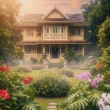 Bé đẹp vườn hoa