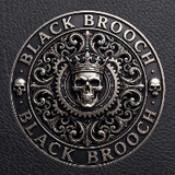 BLACK BROOCH