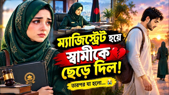 ম্যাজিস্ট্রেট হয়ে স্বামীকে ছেড়ে দিল | তারপর যা হলো, চোখে পানি চলে আসবে 😢 | Bangla Story