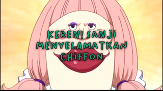 Momen Sanji Menyelamatkan Chiffon