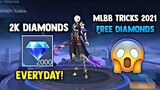 TRICKS TO GET DIAMONDS EVERYDAY! FAST AND FREE! FREE DIAMONDS! LEGIT! | MOBILE LEHENDS 2021