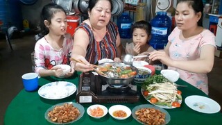 Nồi Lẩu Cá Phi Ngó Sen Ăn Kèm Tép Rang Ngon Nhất Nách| TKQ & family T489