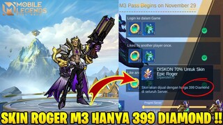 CARA DAPAT SKIN ROGER M3 HANYA 399 DIAMOND !! CUKUP SELESAIKAN MISI DAN BANTU PLAYER LAIN! - MLBB