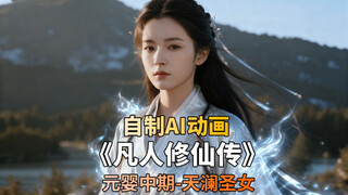 自制AI动画 凡人修仙传 林银屏 天澜圣女