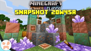 AMETHYST, COPPER, BUNDLES, CANDLES, & MORE! | Minecraft 1.17 Caves and Cliffs Snapshot 20w45a