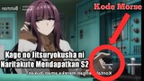 LENGKAP!!! Info Tentang Kage no Jitsuryokusha ni Naritakute S2