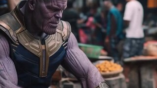 Sepi job setelah Avengers- Endgame, Thanos berjualan ubi ungu di pasar tani