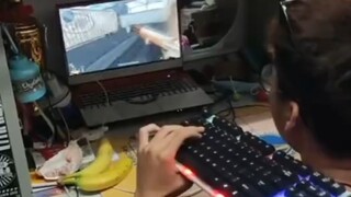 Pick up the keyboard, and it's a gun!