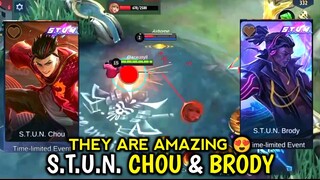 S.T.U.N. CHOU AND S.T.U.N. BRODY GAMEPLAY + ENTRANCE || MOBILE LEGENDS BANG BANG