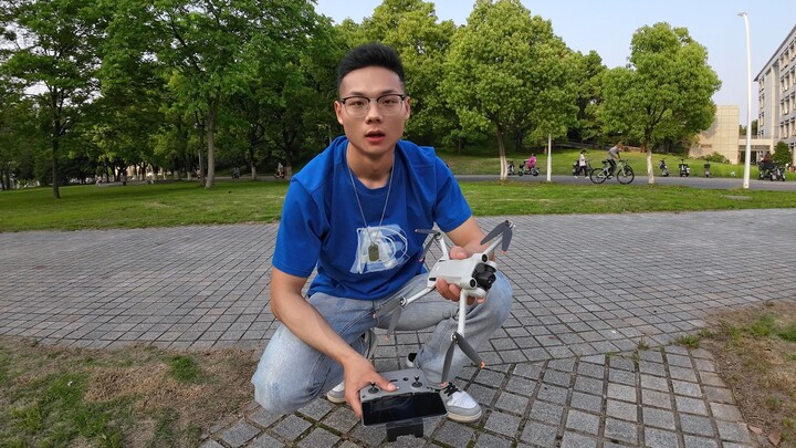 First time filming the school sunset with the DJI Mini 3 Pro