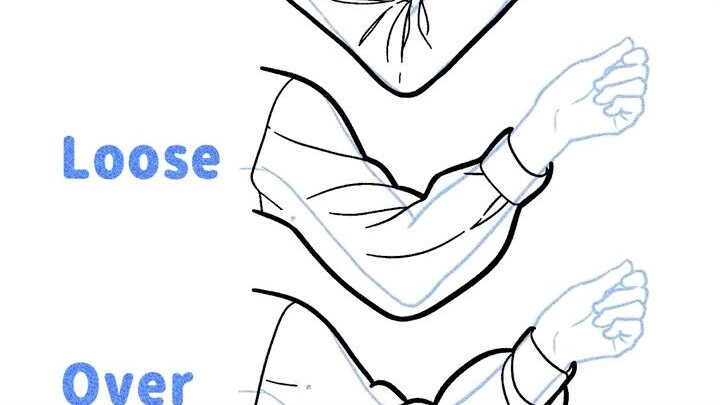 【Kawaiisensei】How to draw different sleeve tightness