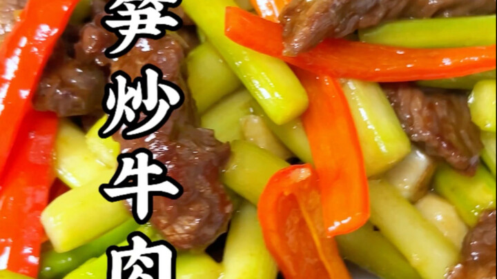 Măng tây xào thịt bò