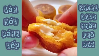 Hướng Dẫn Làm Món: “ BÁNH NẾP KHOAI LANG PHOMAI “ ngon lắm đó nha #nauankhongkho