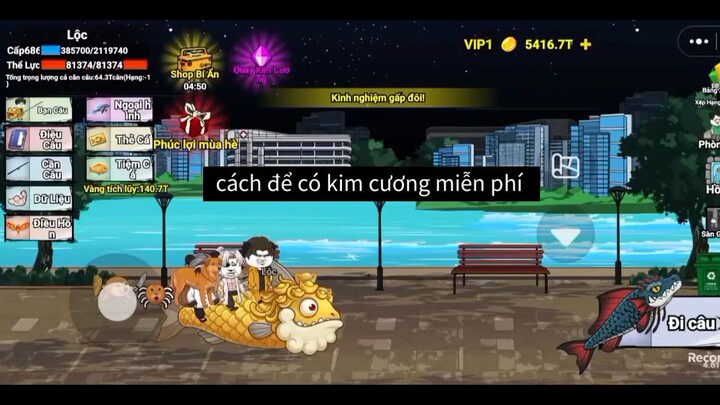 cách có kim cương miễn phí mỗi ngày #BuildaGame #钓魂 #33401130