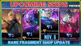 UPCOMING RARE FRAGMENTSHOP UPDATE & NEW EPIC SKINS |  MLBB NEW EVENT | Mobile Legends : Bang Bang