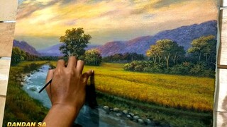 CARA MELUKIS - MENGGAMBAR PEMANDANGAN ALAM DI PAGI HARI / HOW TO DRAW LANDSCAPE IN THE MORNING, T 64