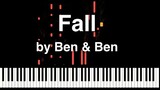 Fall by Ben & Ben Synthesia Piano tutorial with music sheet