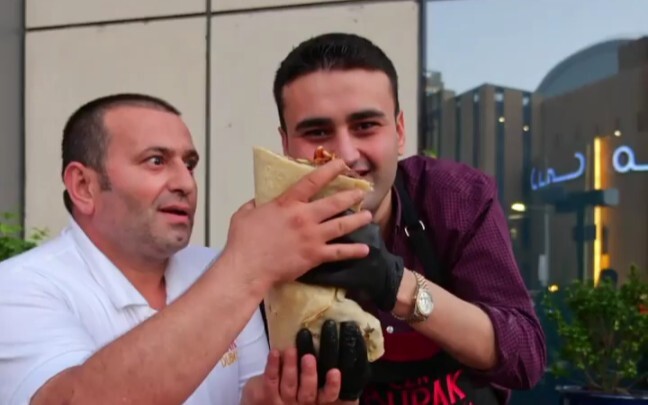 Delicious Oversized Hand-Grabbed Pancake