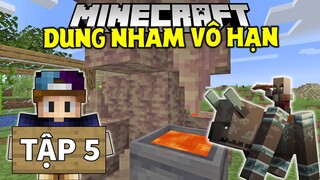 THỬ THÁCH SINH TỒN MINECRAFT 1.17 | Tập 5 | Làm Dung Nham Vô Hạn Và Dân Làng Ác Xâm Chiếm !!