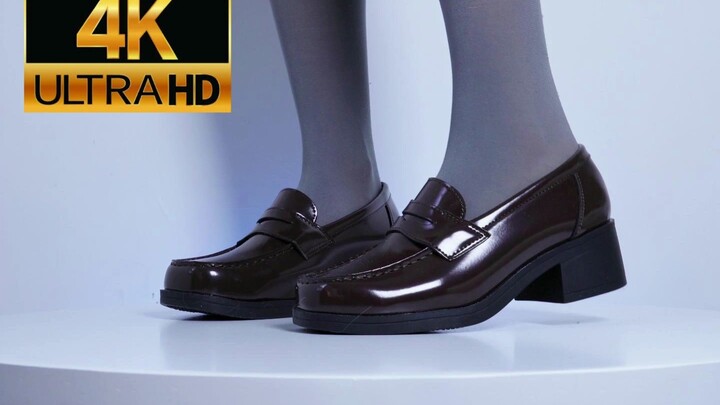 Elegant mid-heel — Songquan high small square toe & gray