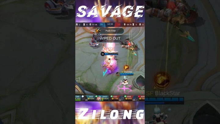 Zilong Savage | MLBB #Shorts