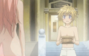 When the male protagonist mistakenly enters the girls' hot spring...