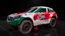 Car Borgward BX7 DKR Evo in Dakar Desert Rally. Puma energy rally team