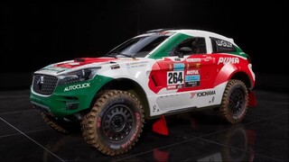 Car Borgward BX7 DKR Evo in Dakar Desert Rally. Puma energy rally team