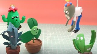 Plants&Zombies | Cách nặn CÂY CỐI trong Plants vs zombies bằng đất sét #2|CLAY ART 2021