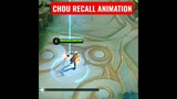 Chou New Recall Animation 🔥 #shorts #mlbb #mobilelegends