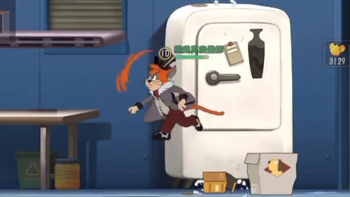The shallow orange mouse licked the floor continuously, so the red temperature turned around.
