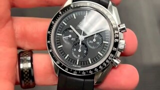 EVEREST UNIVERSAL CURVED END RUBBER STRAPS for Omega Speedmaster