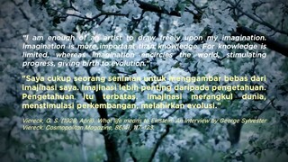 Imajinasi lebih penting dari pengetahuan??