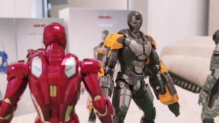 [Meow's Stop Motion Animation] 20,000 Explosive Fighting Iron Man VS Kamen Rider
