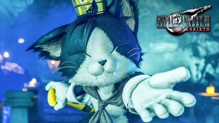 Cloud & Barrett meet Cait Sith - Final Fantasy 7 Rebirth