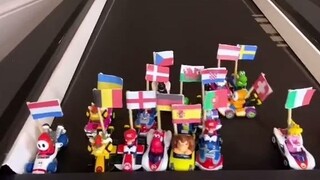 跑步机上的“欧洲杯”比赛，配上解说还挺热血的...你猜到冠军了吗？