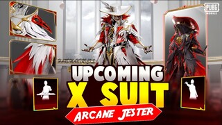 UPCOMING ARCANE JESTER X-SUIT IN PUBG MOIBLE | FREE EMOTES X SUIT | RELEASE DATE OF ARACNE JESTER