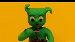 [Clay stop-motion animation] A little cute and a little cute late night welfare