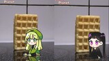[Personification] When creepers and endermen encounter fallen waffles (waffled meme)