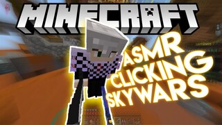 ASMR SKYWARS MCPE CLICKING KEYBOARD AND MOUSE (ASMR SKYWARS INDONESIA)