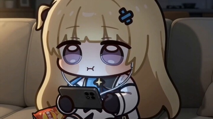 Lonely Phoebe is listening to a sad song~