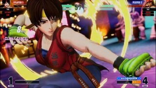 KOF15　最強ユリvsチャンピオンラルフ　１８HITクライマックスコンボvs２３HITクライマックスコンボ